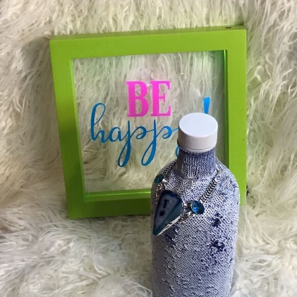 BLUE SOLAR AGATE BRACELET IN 925 STERLING 7 to 8” - Picture 2 of 11